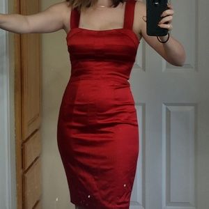 Marciano Red Bandage Dress